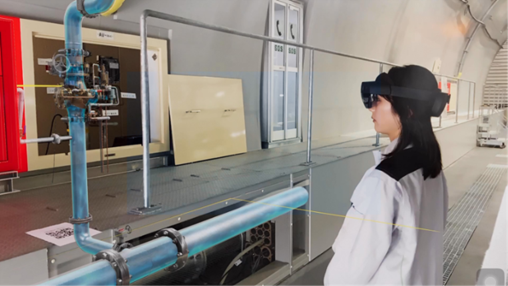 VRゴーグルを用いた体験